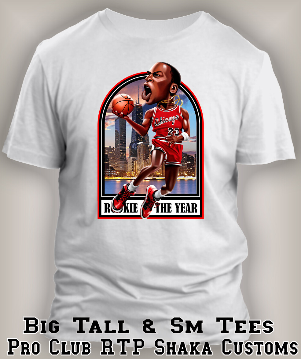 Big & Tall Toon "J" Rookie of the Year Sport Graphic Tee Shirt Pro Club Shaka T gallery