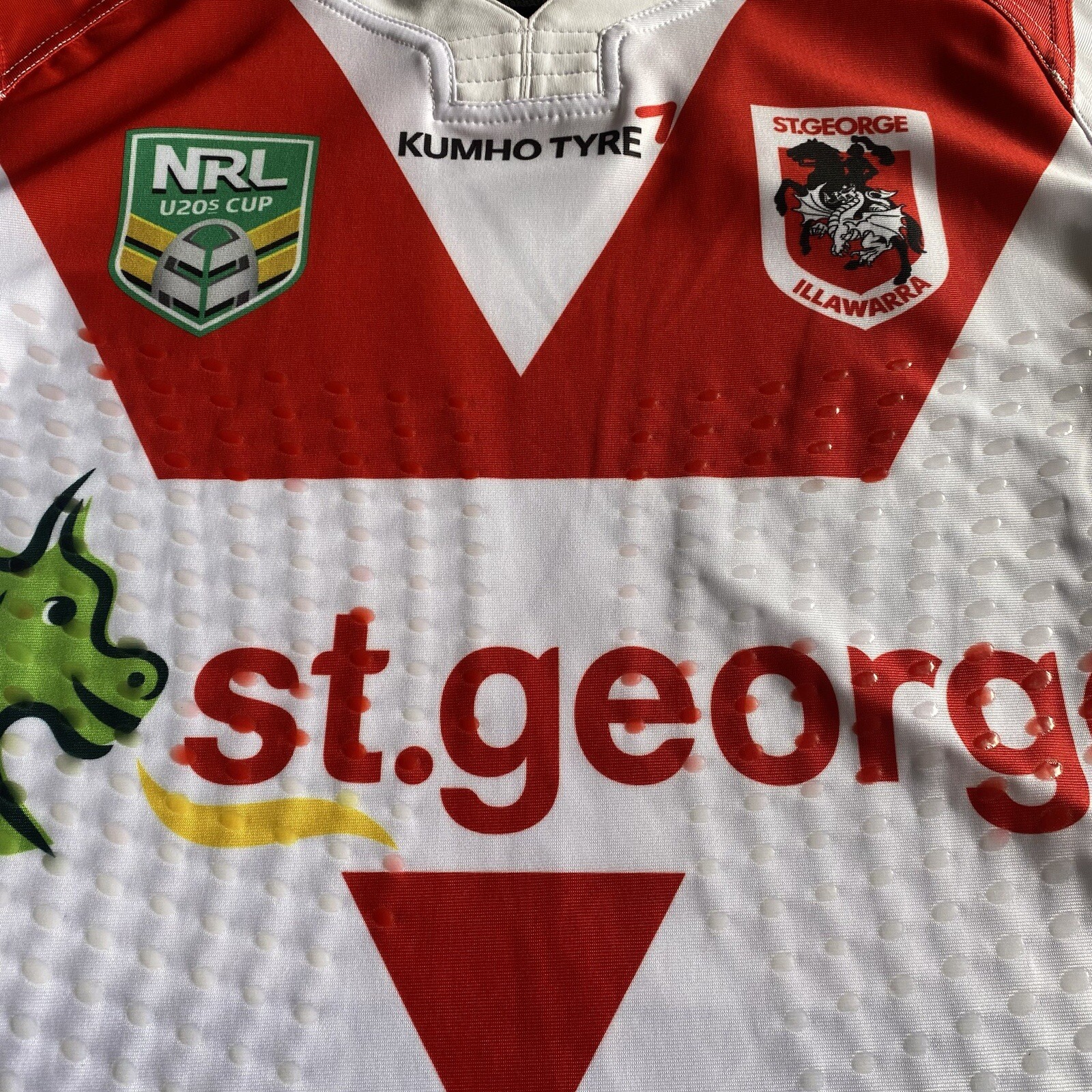 Rugby League Player Issue Jersey Spare St George Dragons NRL U20s Grip Size L gallery