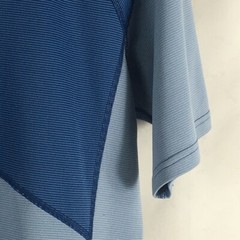Patagonia Mens Short Sleeve Base Layer T-Shirt Two Tone Blue Color Block M