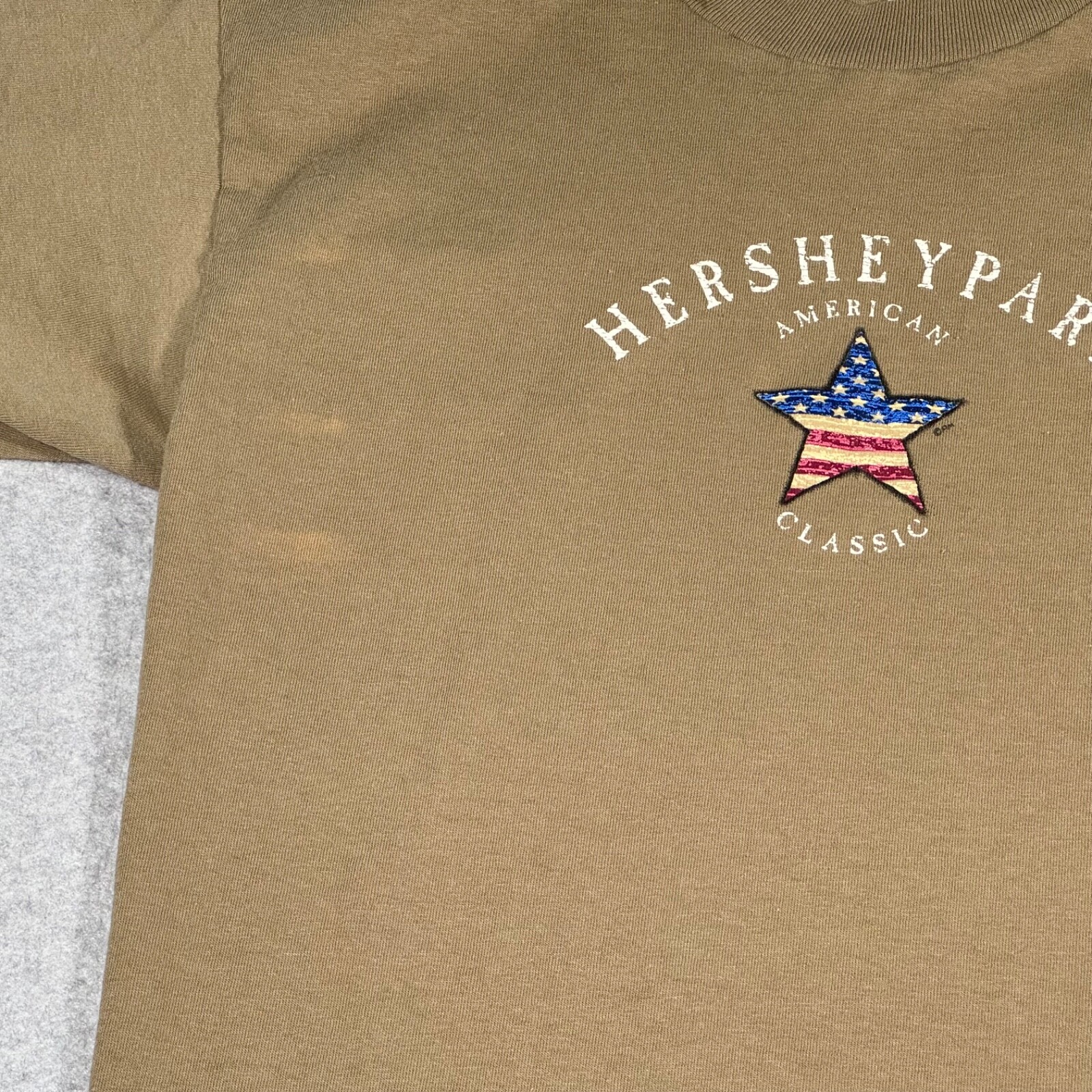 Vintage Hershey Park Shirt Adult Small Brown Single Stitch Attraction Mens 90s gallery