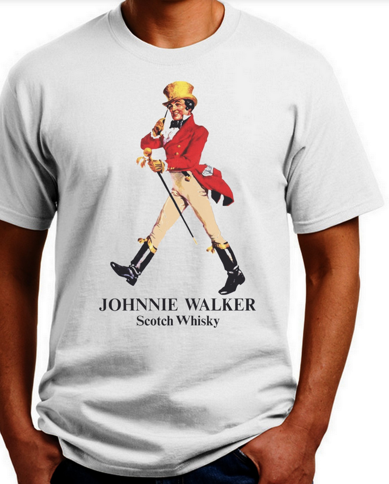 Johnny Walker Scotch T-shirt.Gray,Khaki,White,Yellow. S-XXXL Free Ship to USA gallery