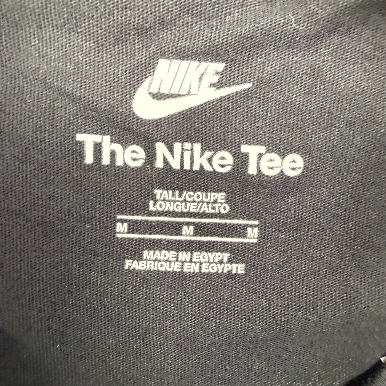 Nike Graphic Tee Mens Medium Tall Black 90s Retro Precision HV9149-010 gallery