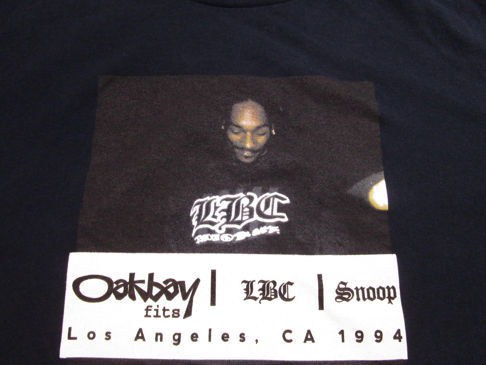 Oakbay LBC Snoop Shirt Mens 2XL Black Los Angeles 1994 Hip Hop Rap Graphic USA gallery