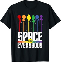 Star Trek Pride Space for Everybody Officially Licensed T-Shirt