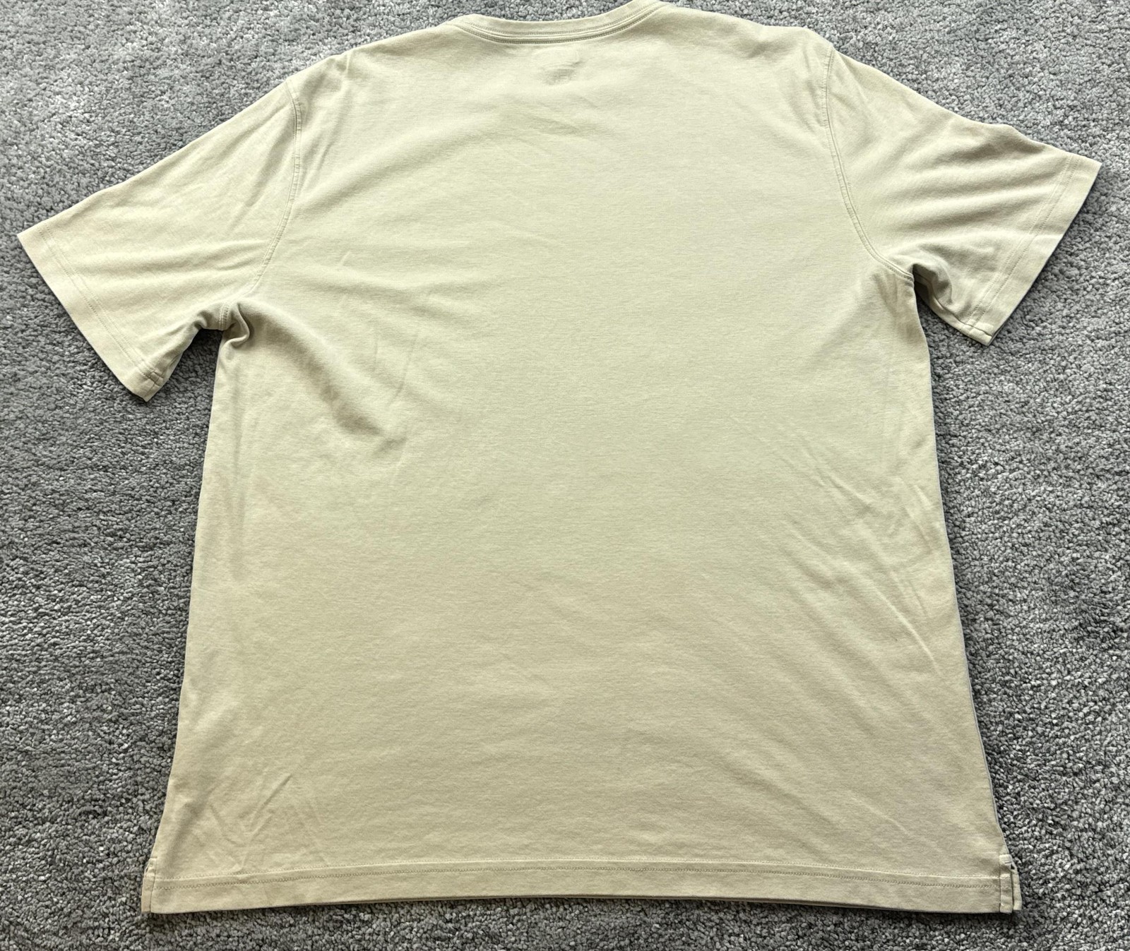 Kirkland Signature Shirt Mens 2XL Beige Pima Cotton Crew Neck Tagless Basic gallery