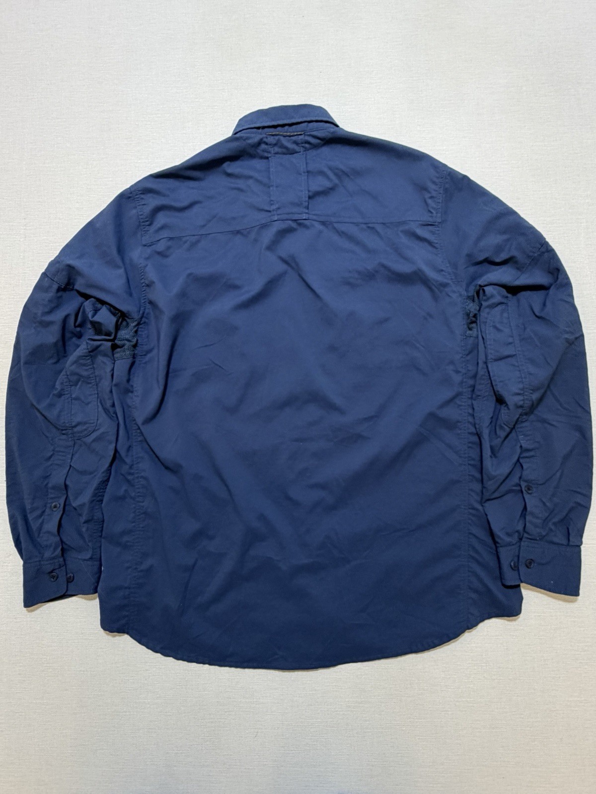 REI Sahara Shirt Men’s Large Blue Stretch Button Up Quick Drying Hiking Nylon gallery