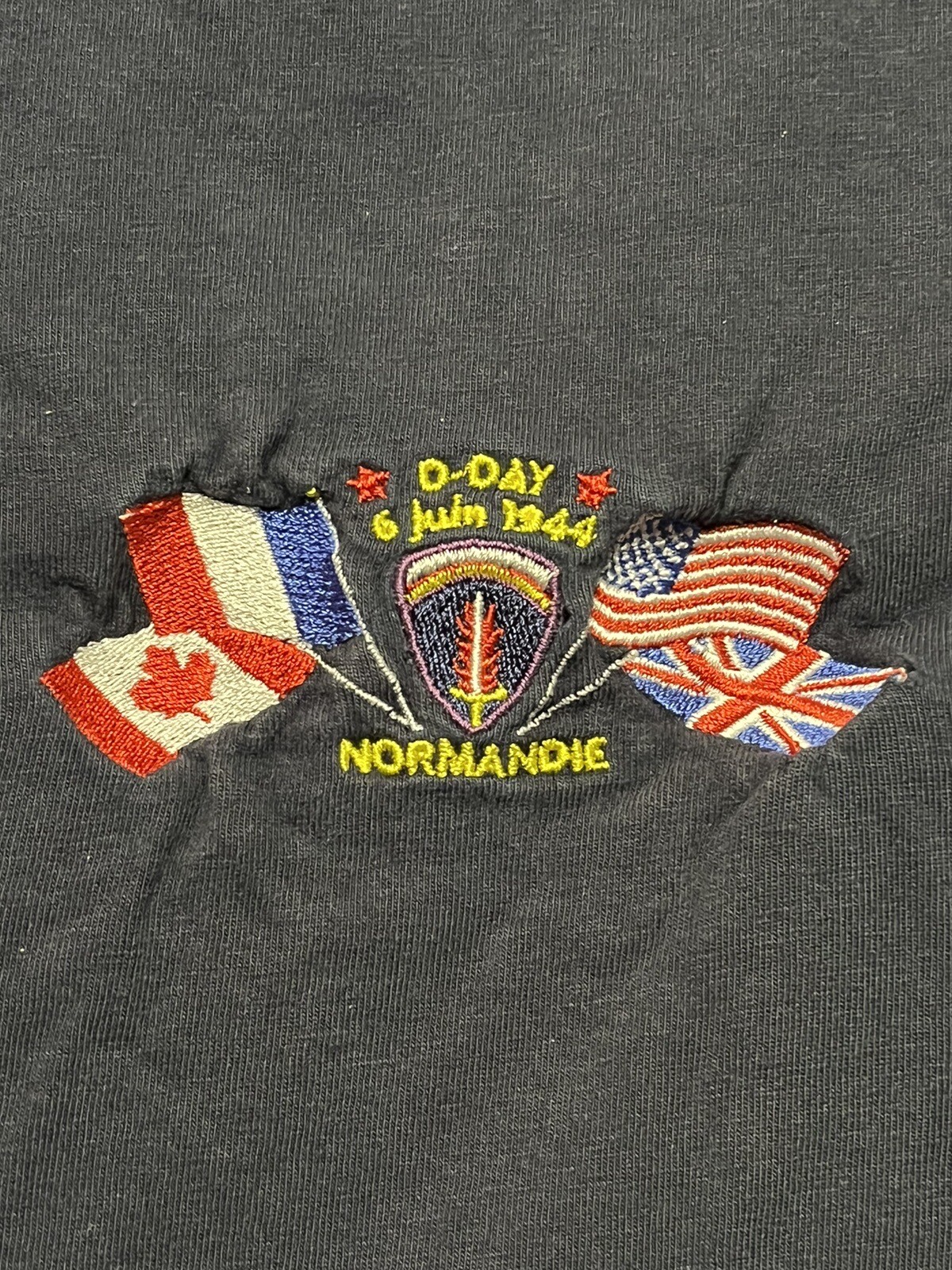 Slazenger Men’s T Shirt Normandie D-Day 6 July 1944 Large Blue gallery