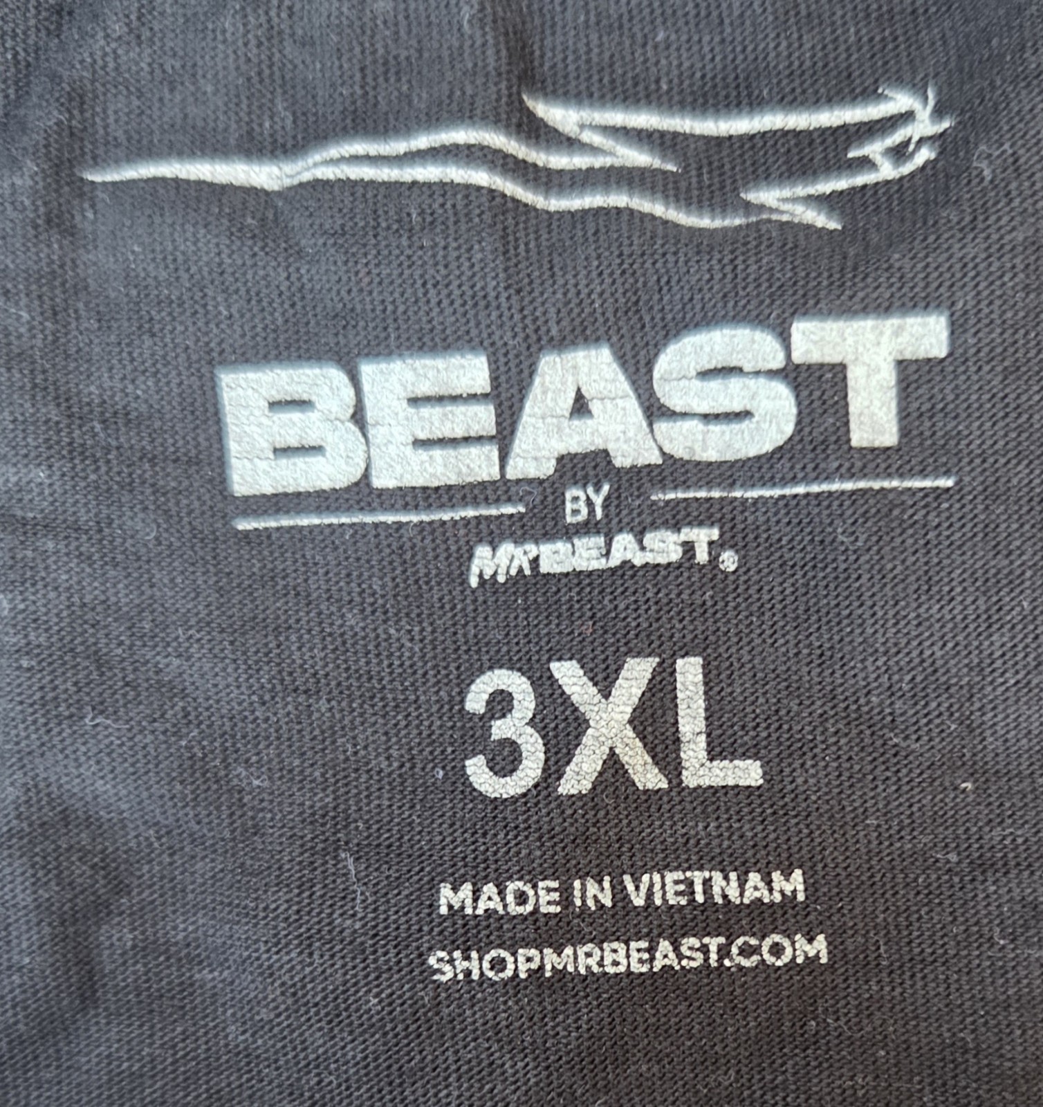 Mr. Beast Mens Graphic Black and White Short Sleeve T-Shirt Size 3XL gallery