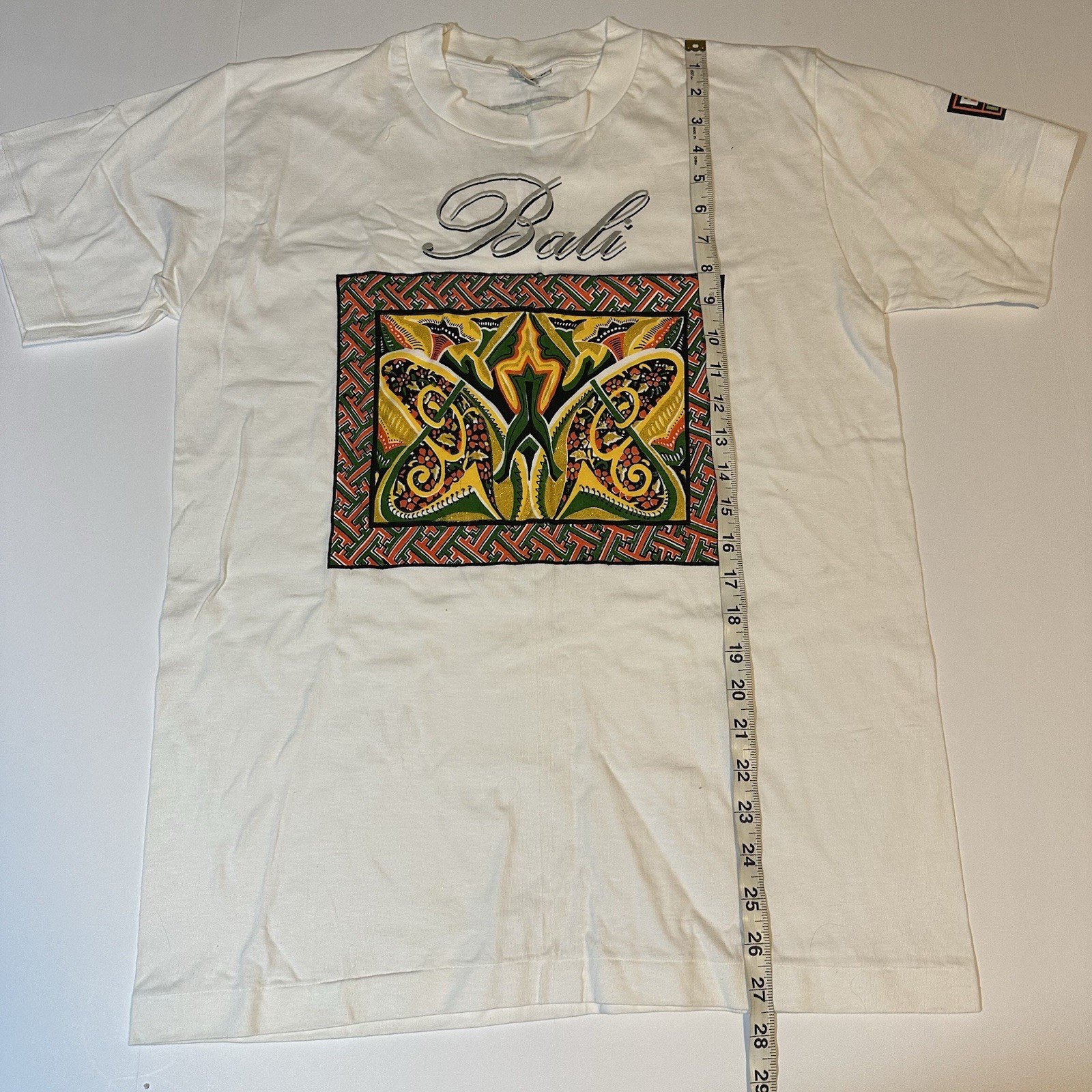 Vtg 90s Bali Indonesia T Shirt Single Stitch Primitive Souvenir Tribal Sz M gallery