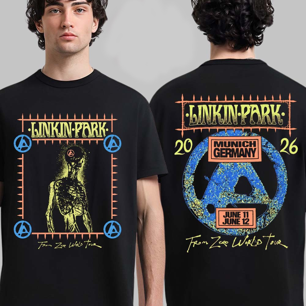 Linkin Park Munich At Allianz Arena 11, 12 June 2026 From Zero Skeleton T-Shirt gallery