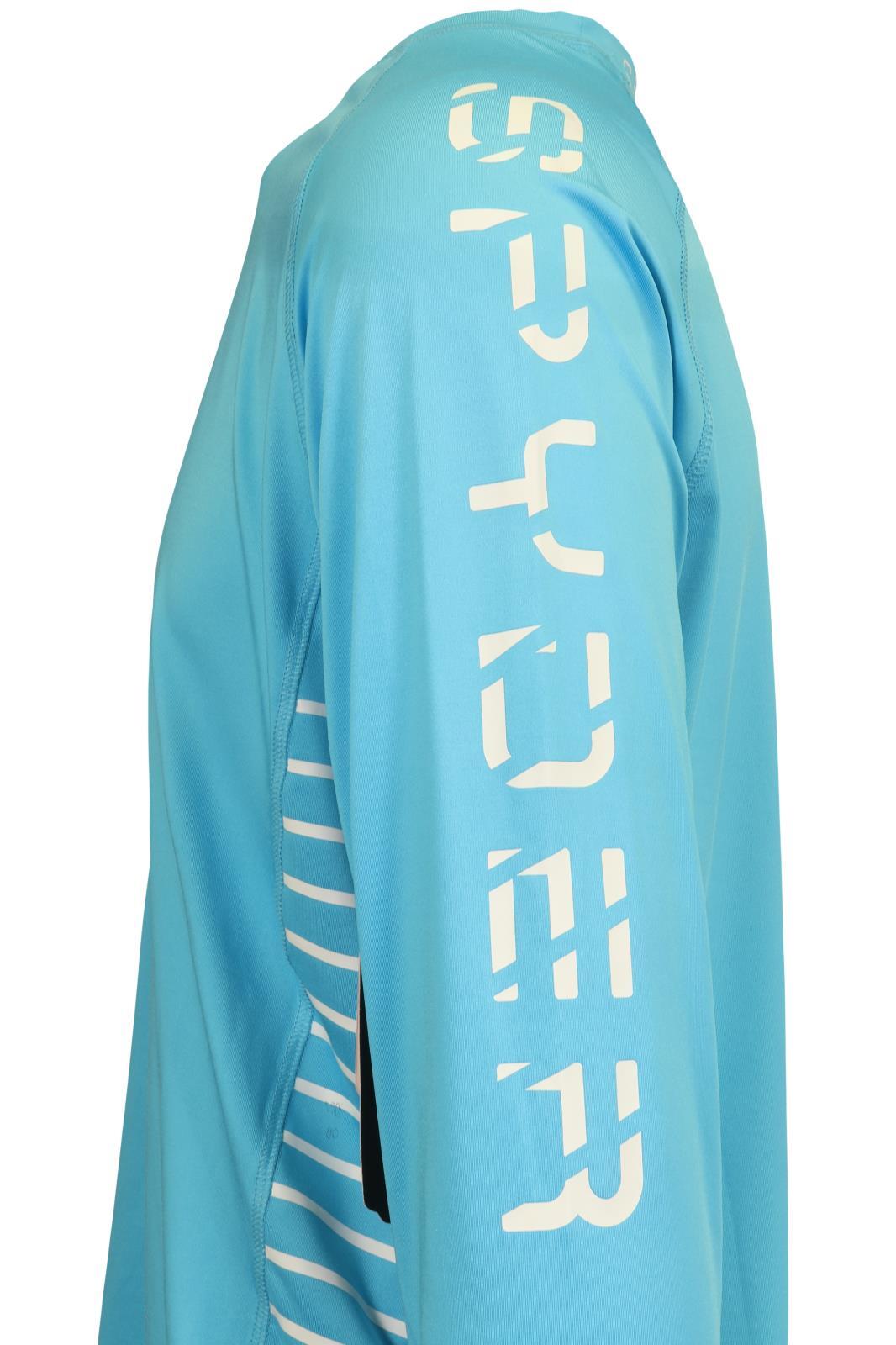 Spyder Men's T-Shirt Aqua Blue UPF30+ Rash Guard L/S (S01A) gallery