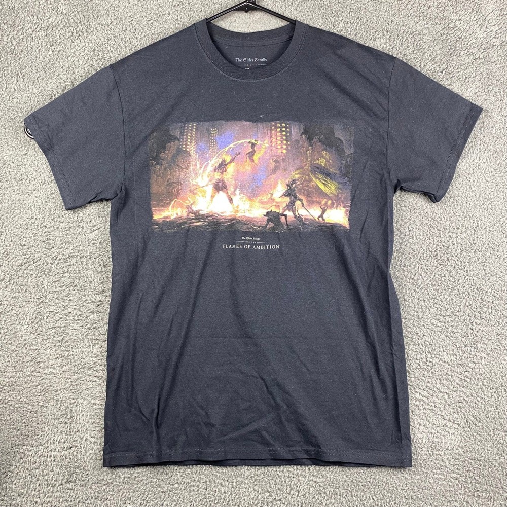 Elder Scrolls Online Flames of Ambition Bethesda Loot Crate T Shirt Men