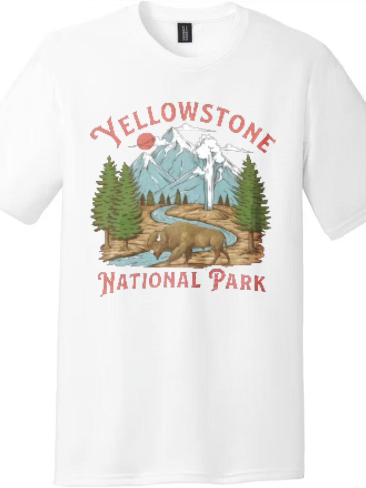 Casual Yellowstone Travel Souvenir Unisex Outdoor Adventure Tee gallery