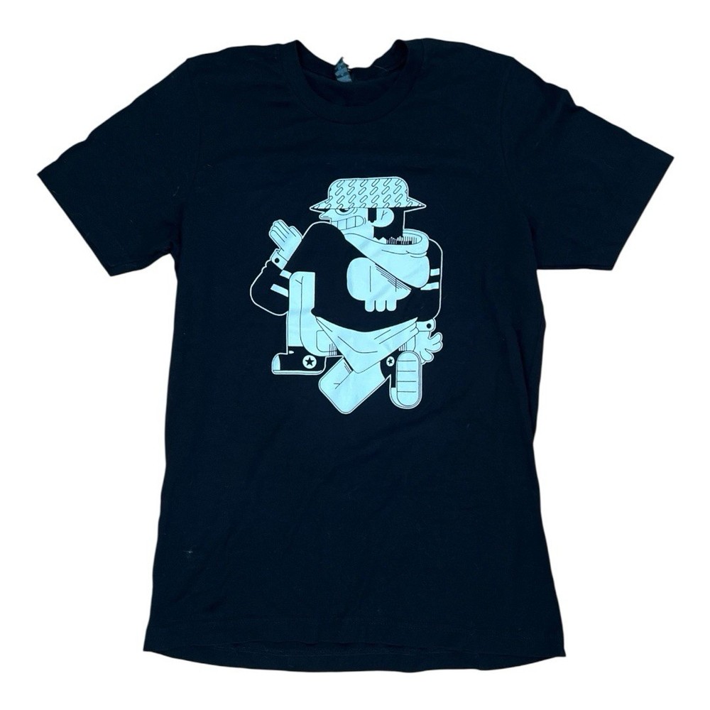 EI-LO Black Graphic T-shirt Unisex Size M