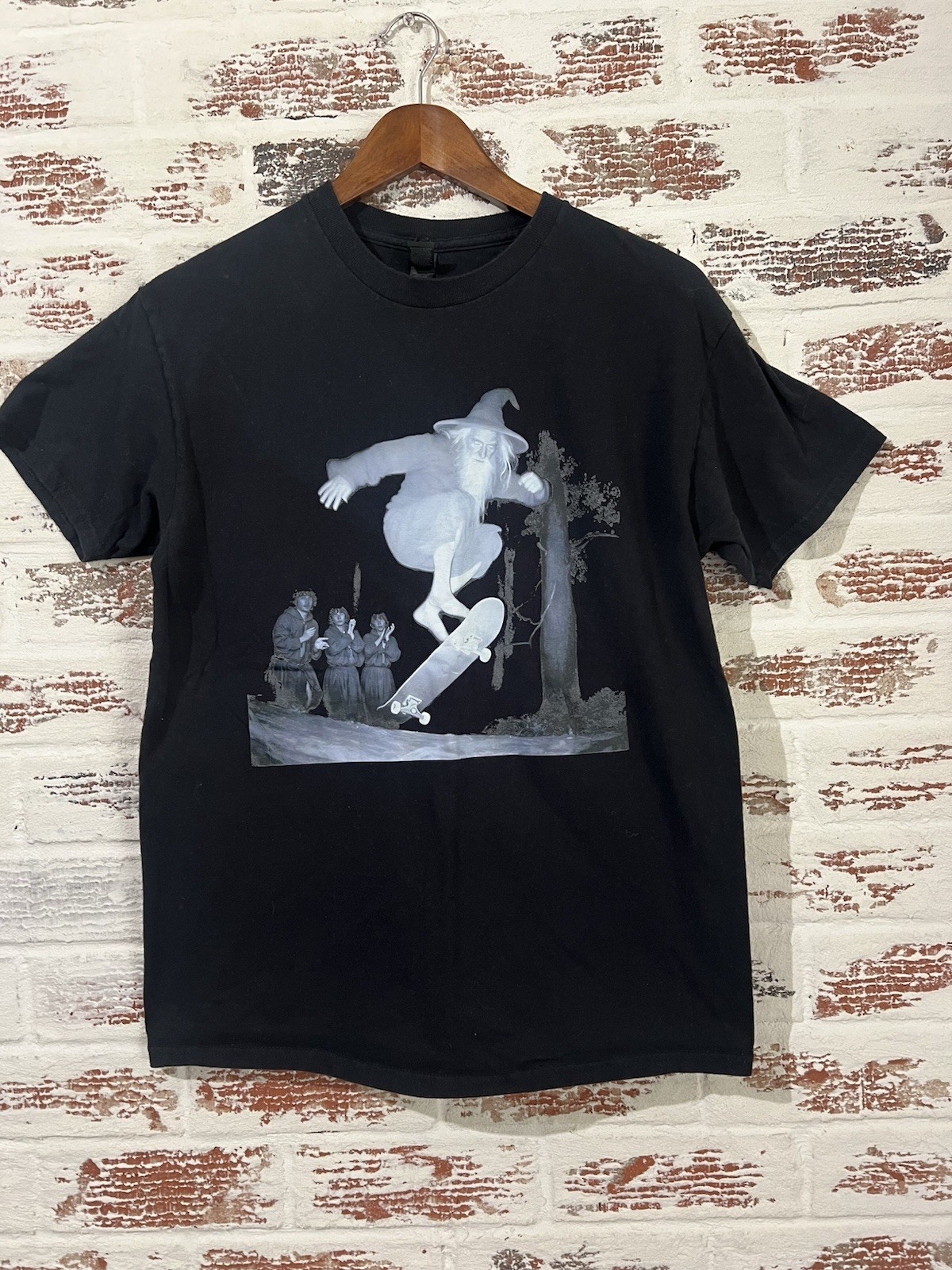 Lord Of The Rings T Shirt Gandalf Hobbits Skateboarding Streetwear Geek Gift S