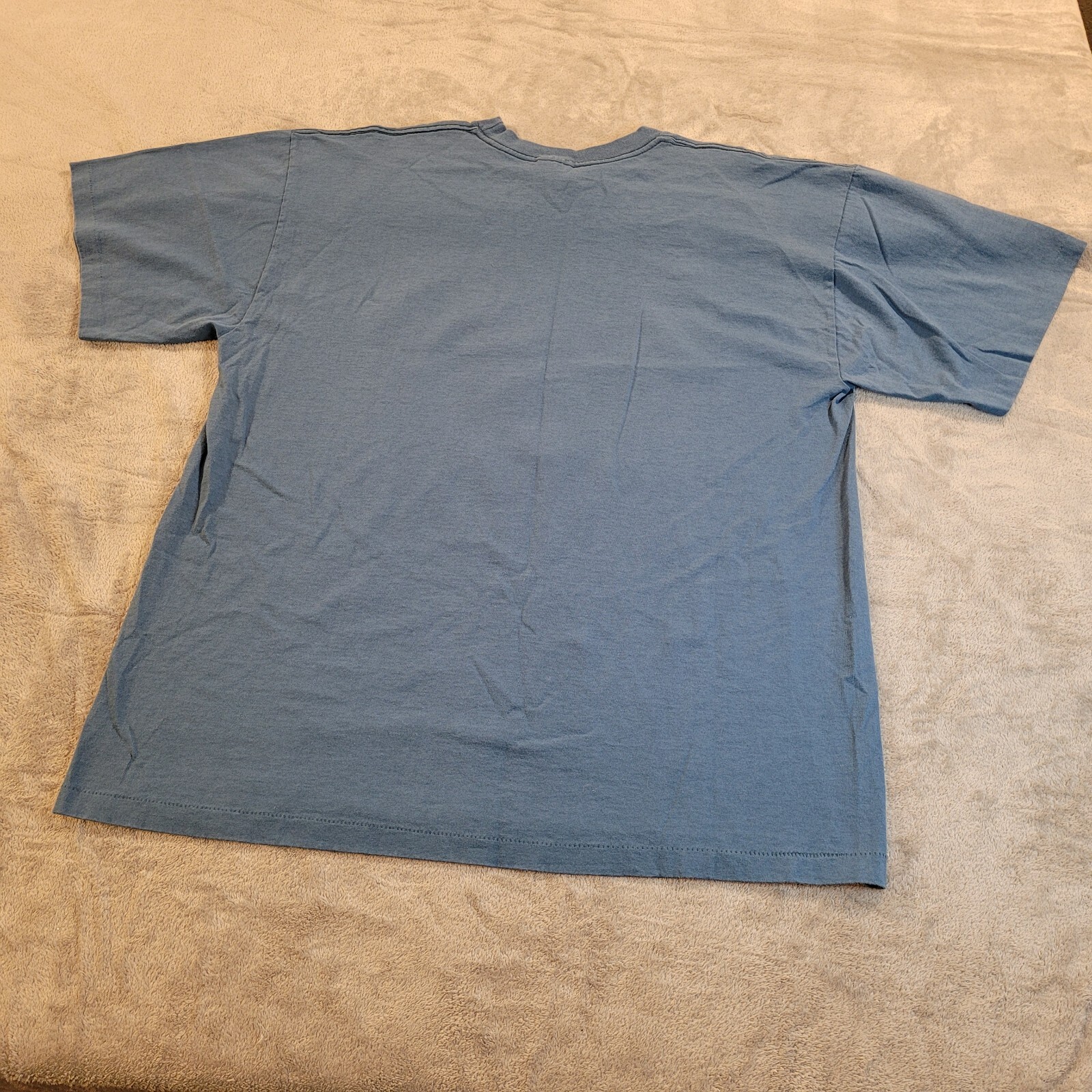 Vintage 1995 Genuine Antique Fisherman T-Shirt Mens Size XL Single Stitch Blue gallery