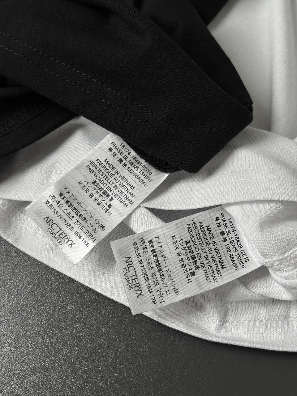 Arc'teryx Phase SL Men's T-Shirt Size XS, S, M, L, XL Black & White Gorpcore Tee gallery
