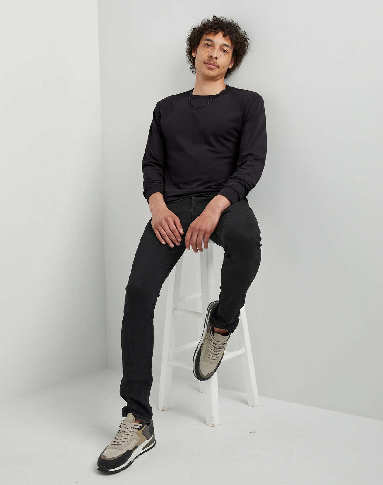 Hanes Essentials Men's Cotton Long Sleeve T-Shirt, Value 4-Pack gallery