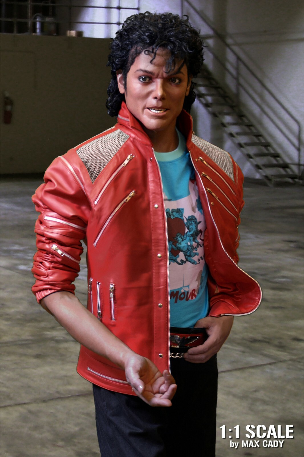 Michael Jackson BEAT IT Video Accurate "AMOUR" T-shirt, Thriller, Sleeveless gallery