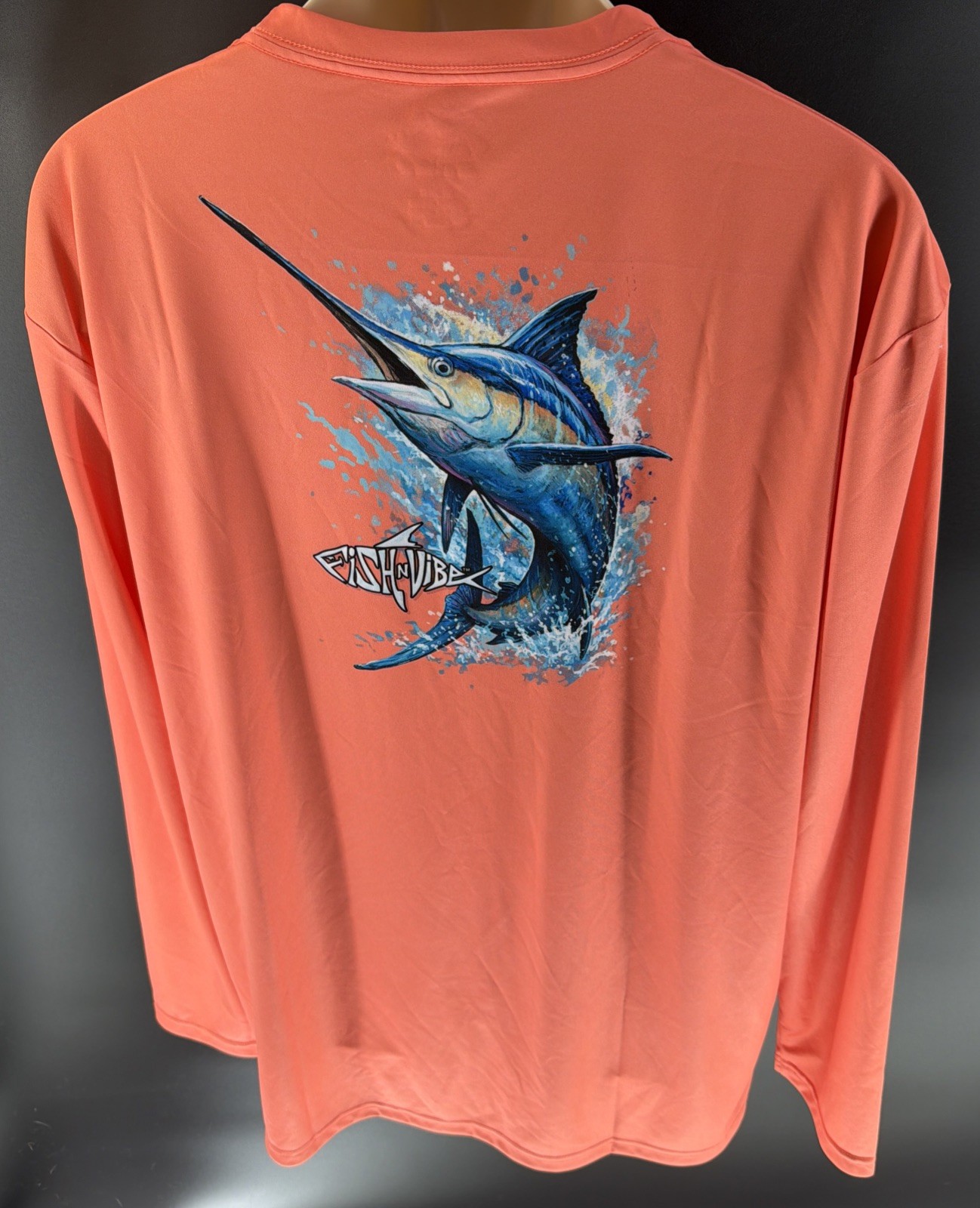 Fish N Vibe Outdoor Long Sleeve Shirt Men’s XL Orange100% Recycled Polyester NWT gallery