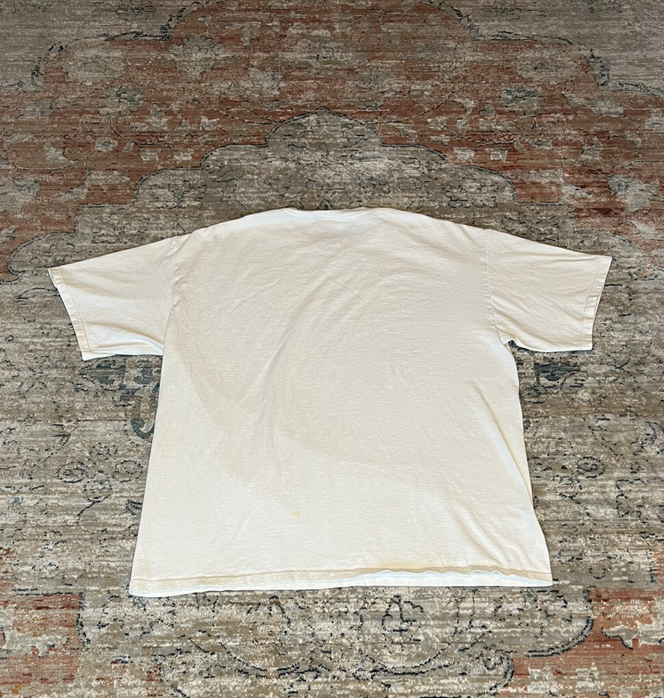 Vintage Adidas Spellout Print Shirt White Gray Size Large 22” x 26” gallery