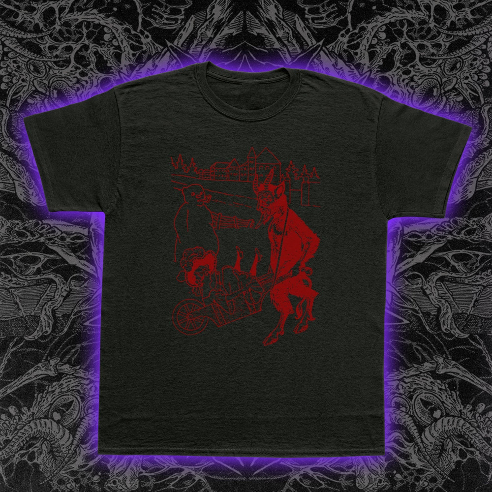 Devil and Maiden T-Shirt Gothic Occult Mythology Folklore Dark Art Tee S-5XL