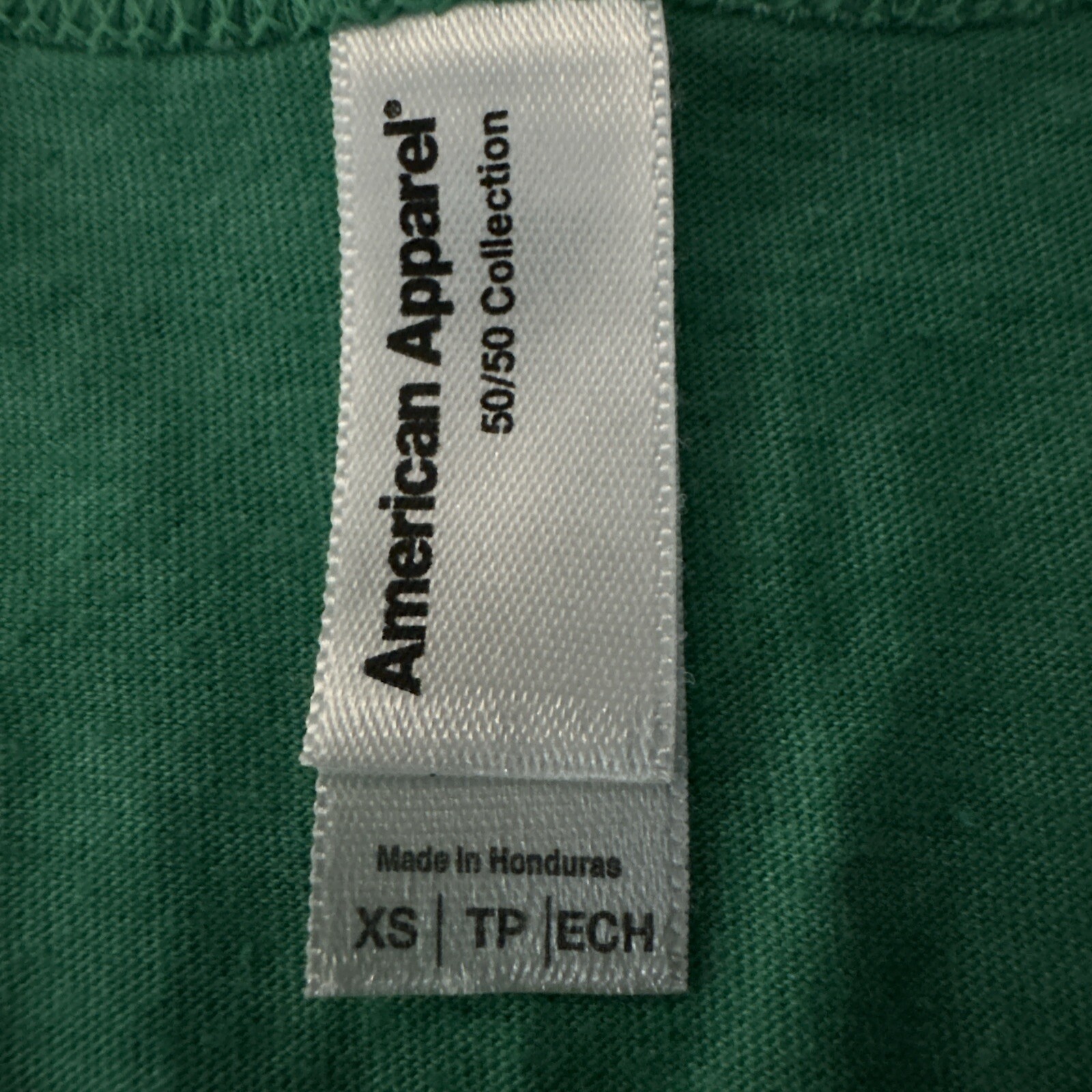 American Apparel - Unisex Tank Tops, Size XS 50/50 Poly Cotton Kelly Green gallery