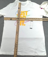 Nike Just Do It Long Sleeve Tee White L Multicolor Swoosh Logos