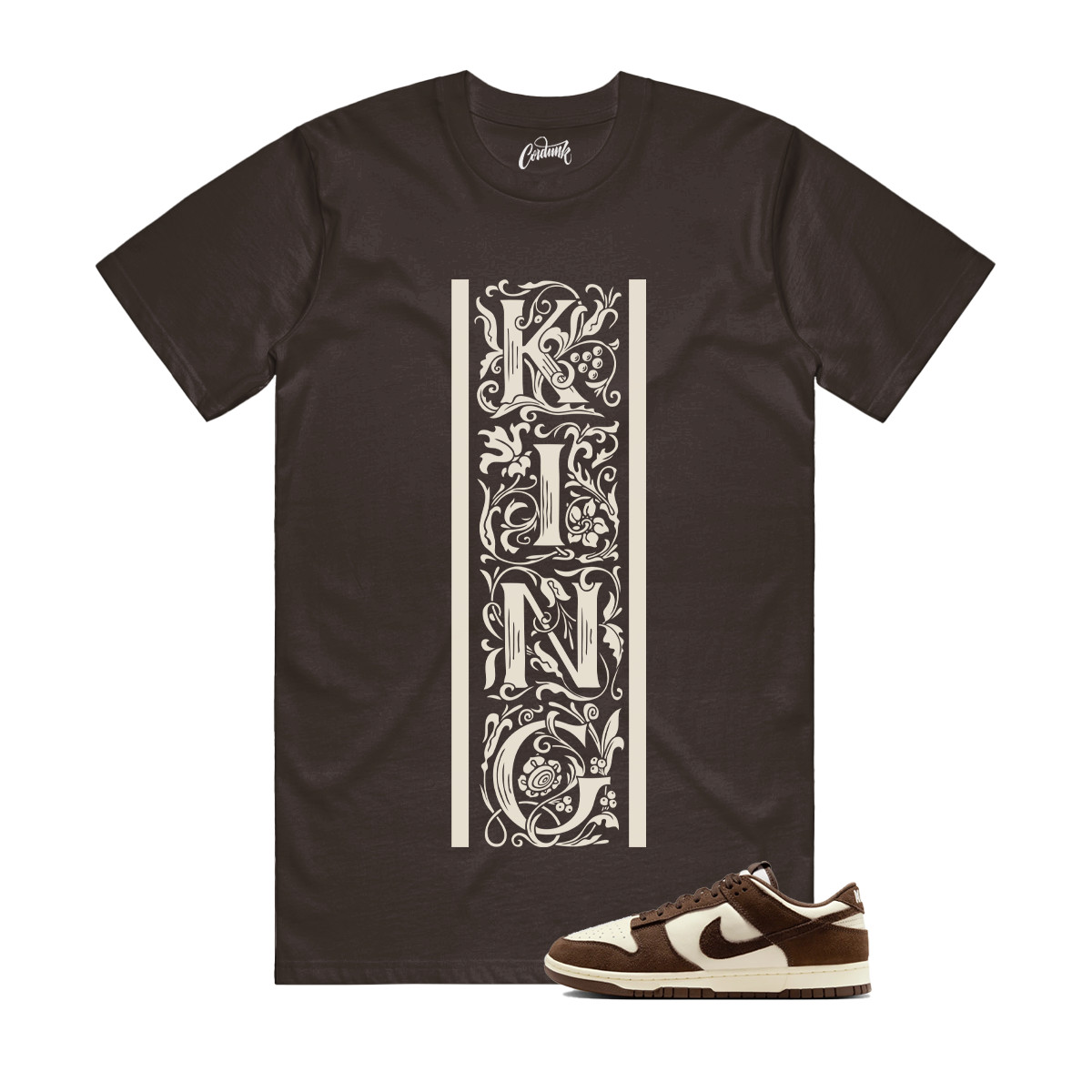 Dunk Baroque Brown Pale Ivory T Shirt Match KVERT