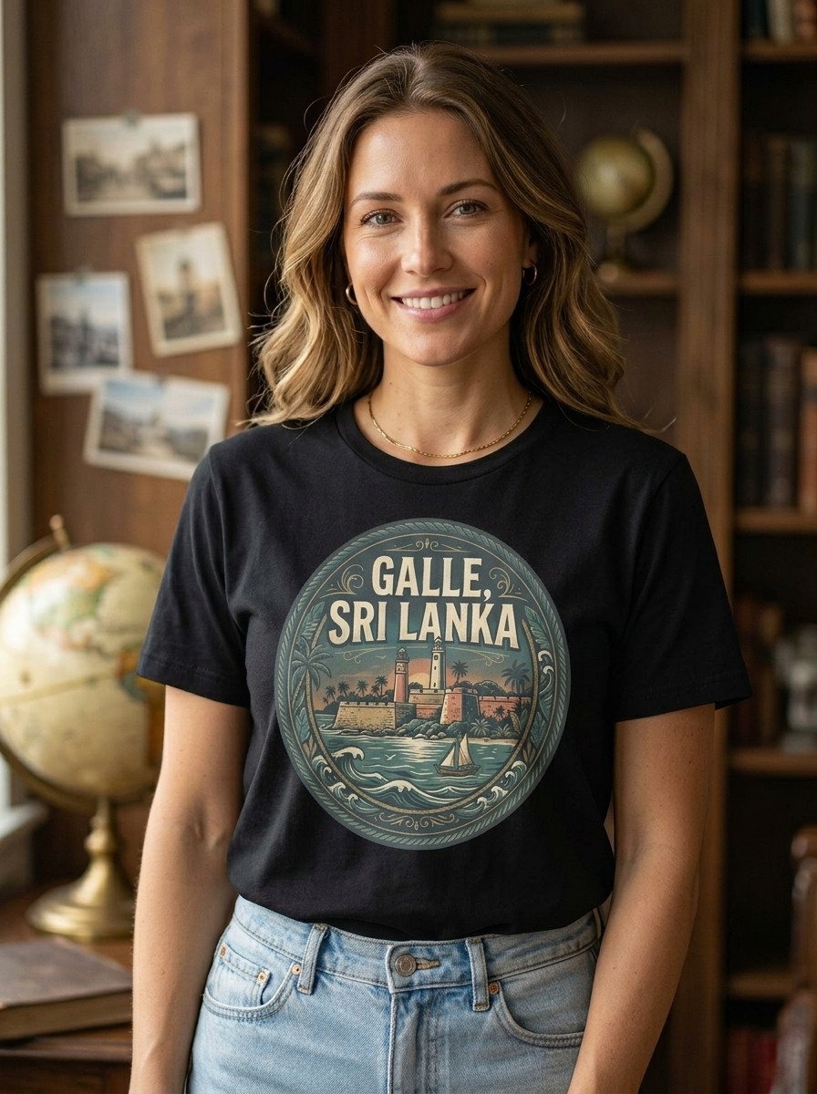 Galle Sri Lanka Fort City Graphic T-Shirt Unisex Travel Tee gallery