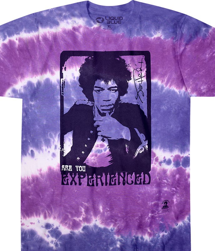 Jimi Hendrix Scuse Me Tie-Dye T-Shirt Liquid Blue gallery