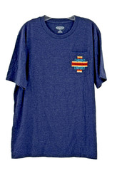 Pendleton Woolen Mills Men’s Short Sleeve Embroidered Pocket T-Shirt Navy Sports