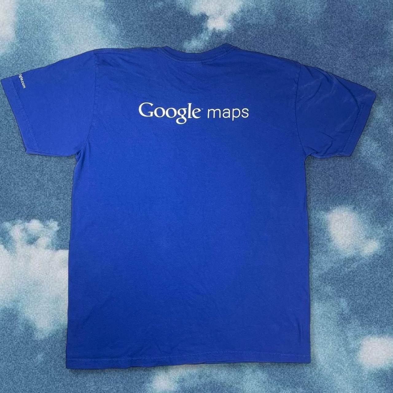 Vintage 2000s Y2K Google I am Here Blue Graphic Funny T-Shirt Humor Size Large gallery