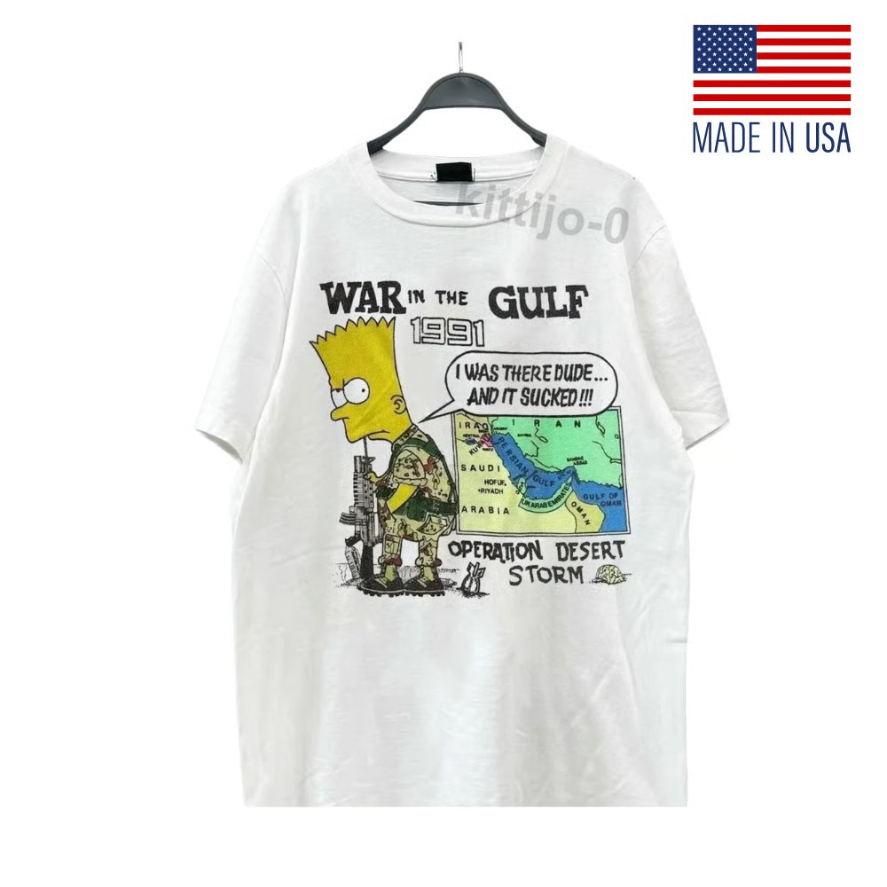 Bart Simpson War in The Gulf 1991 T-Shirt gallery