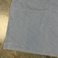 Faherty T Shirt Mens Large Blue Stripes Flaws Beach Preowned