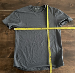 BYLT Premium Basics Drop-Cut Lux T-Shirt Mens L Dark Gray Stretch Performance