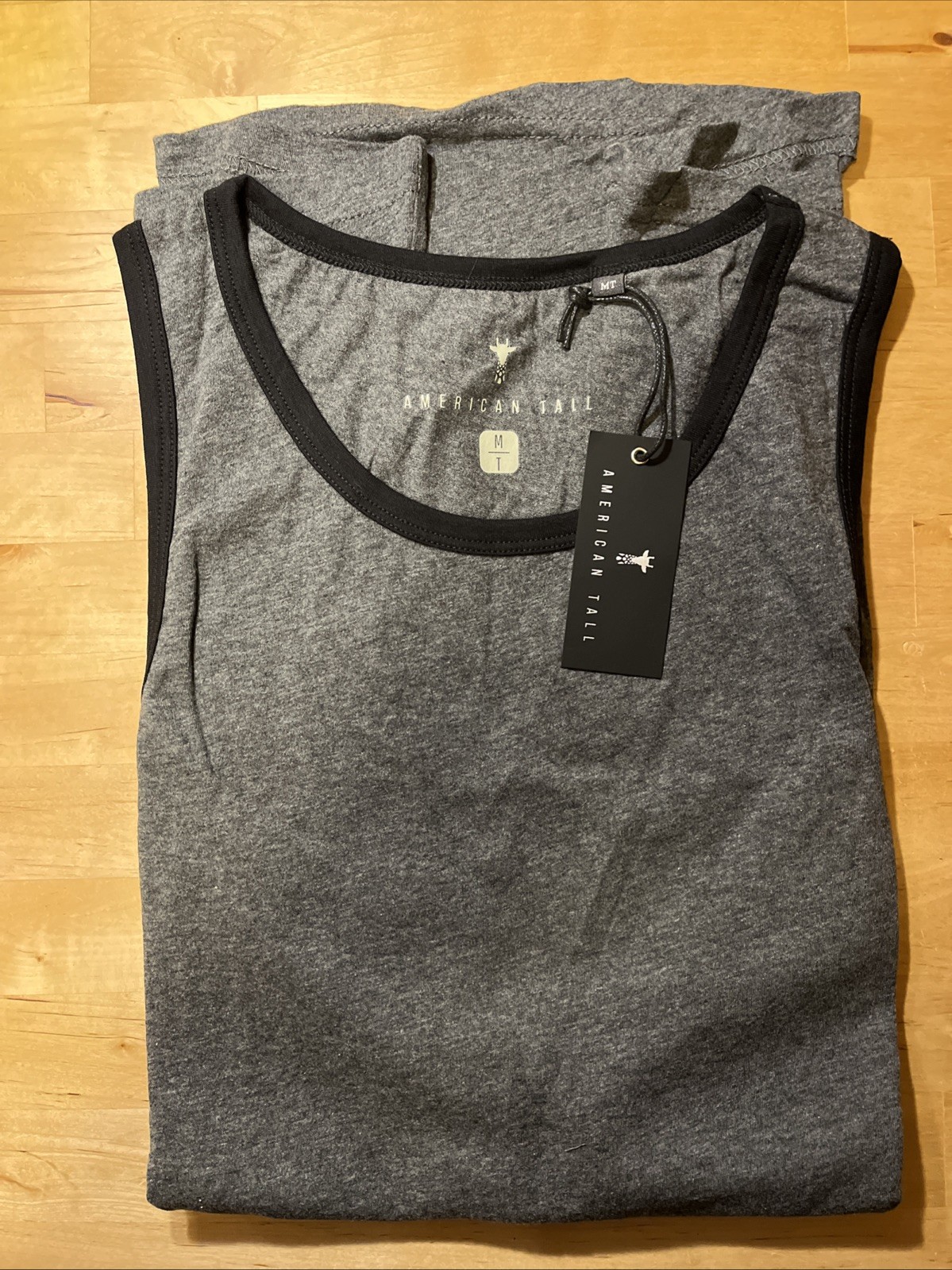 American Tall Tank Top Mens Medium Dark Grey NWT
