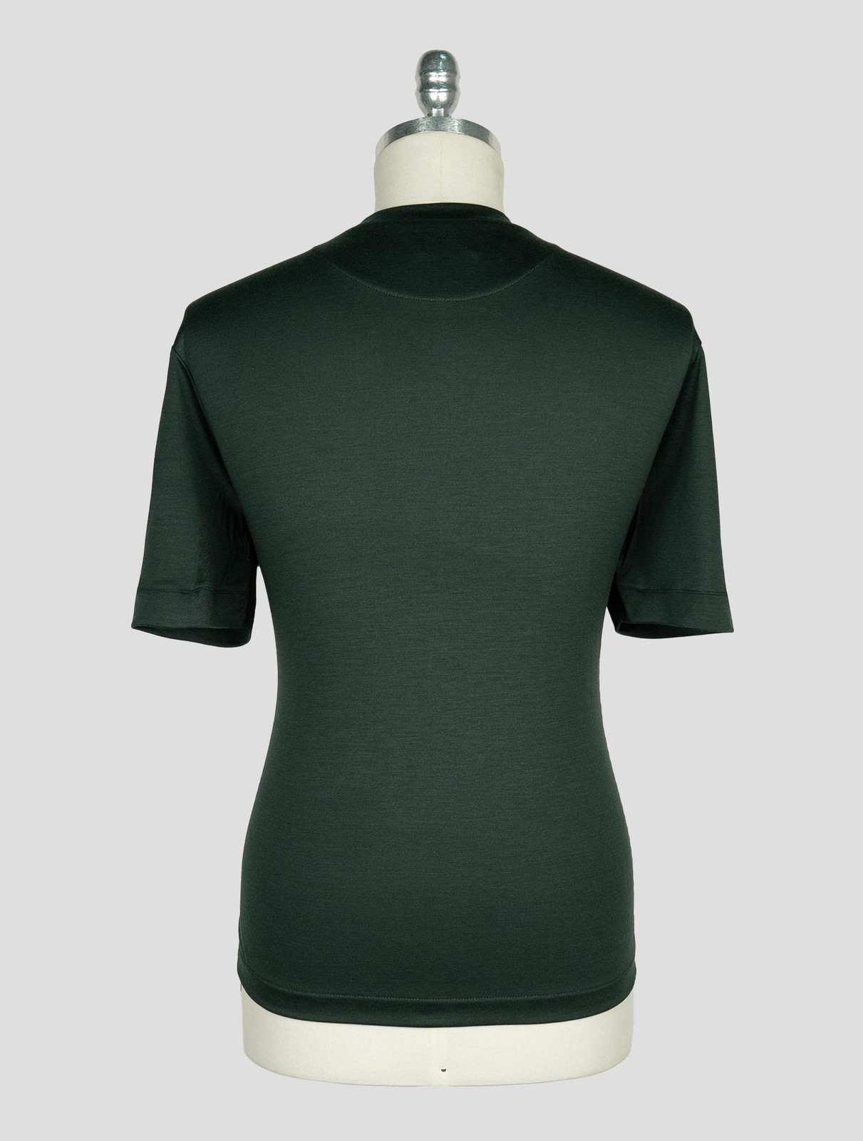 NEW RICHARD SMITH GREEN LORO PIANA WOOL AUSTRALIS AQUA T-SHIRT EU 56 - US 46 - gallery