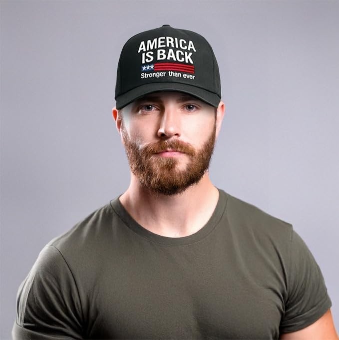 American Flag Hat for Men Women, USA Hats Baseball Cap, Patriotic Caps Outfit... gallery