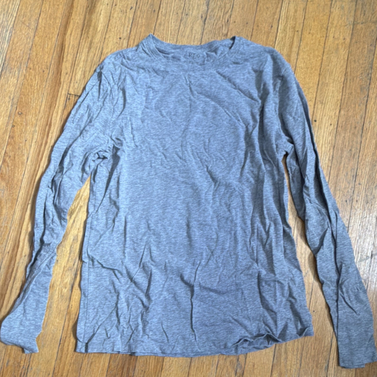APT.9 Premier Flex Gray Lightweight Men's Long Sleeve T-Shirt M Cotton Spandex gallery