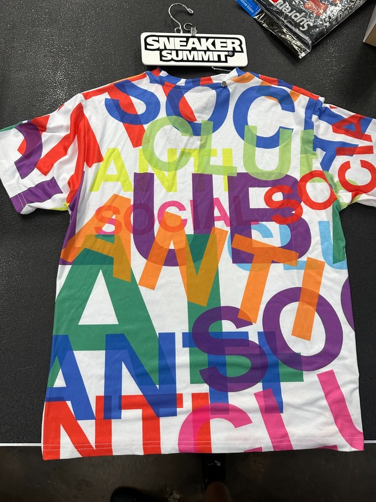 anti social social club headrush tee multi