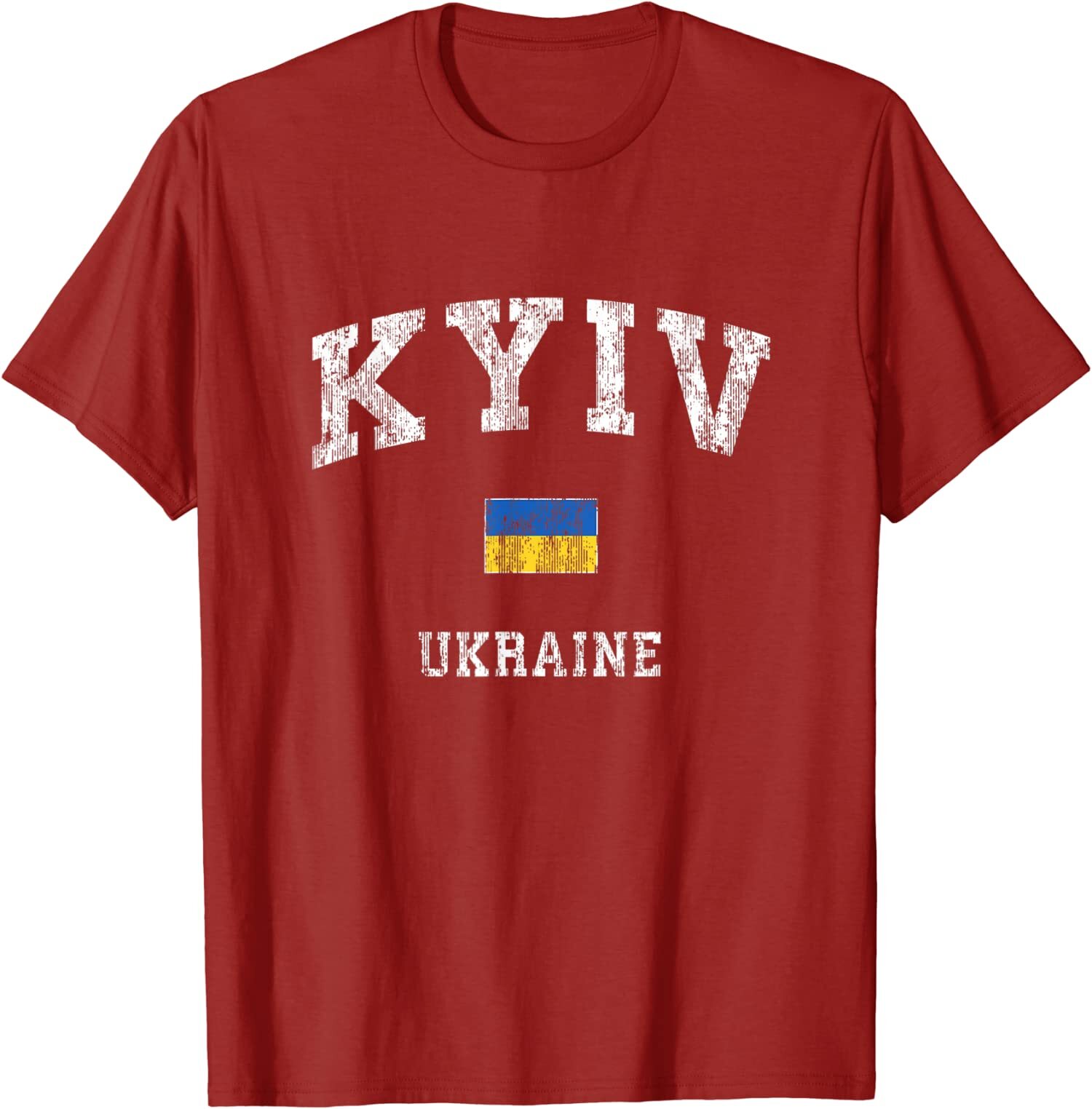 Kiev Ukraine Vintage Athletic Sports Design Classic Unisex T-Shirt gallery