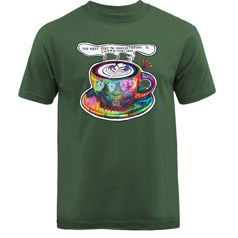 Caffeination Funny Joke Humor Humorous Coffee T-shirt gallery
