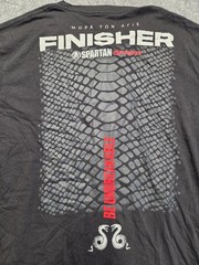 Spartan Men’s T Shirt Black Size Medium Graphic Print Sprint Finishers Comfort