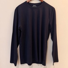 Quince Tee Set 100% Pima Cotton Luxe Touch Long Sleeve Lot of 2 Olive Navy NWOT