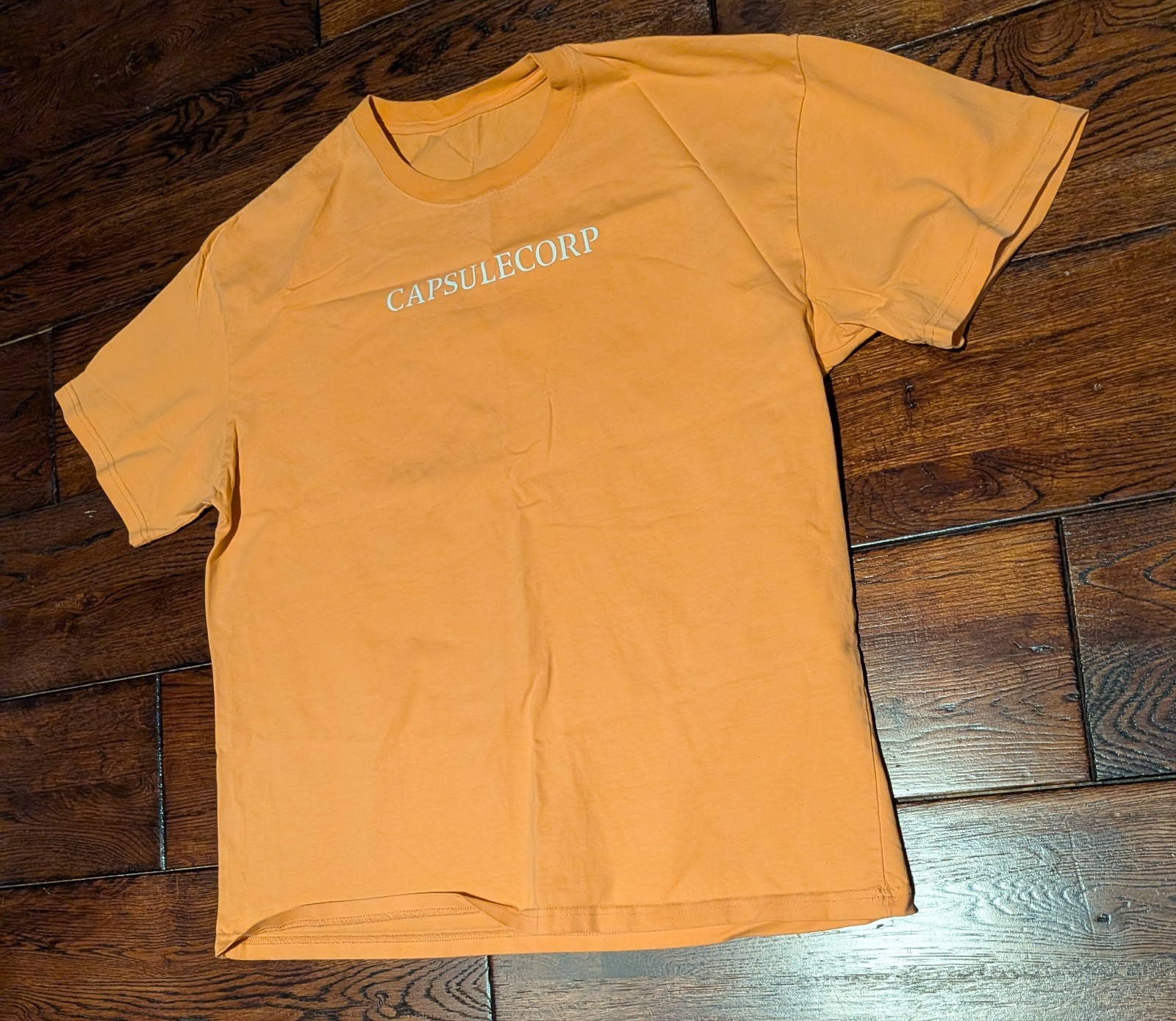 Dragon Ball Z Capsule Corp Orange Faded Graphic T-Shirt Men's Size XL gallery