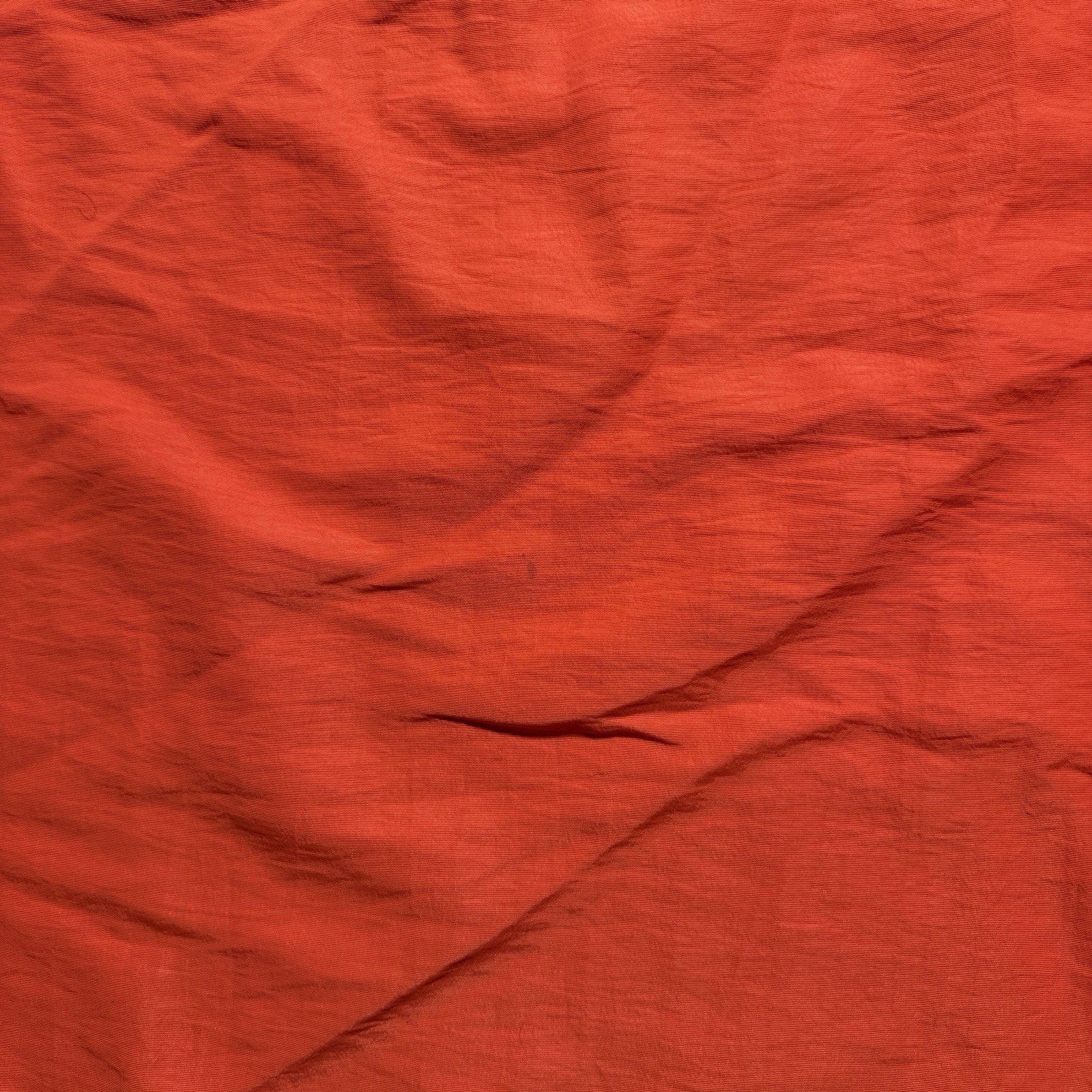 DeLong USA Vintage Nylon Pullover Shirt Medium Orange Black Stripe Drawstring gallery