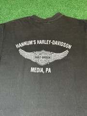 Vintage Harley Davidson 80s 90s Abstract Neon Art Lines Mens Large Biker T Shirt
