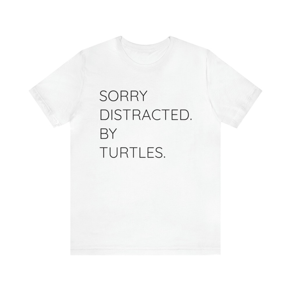 Distracted turtle, Kurzarm, geschenk, schildkröte, Herren T-Shirt Unisex Jersey