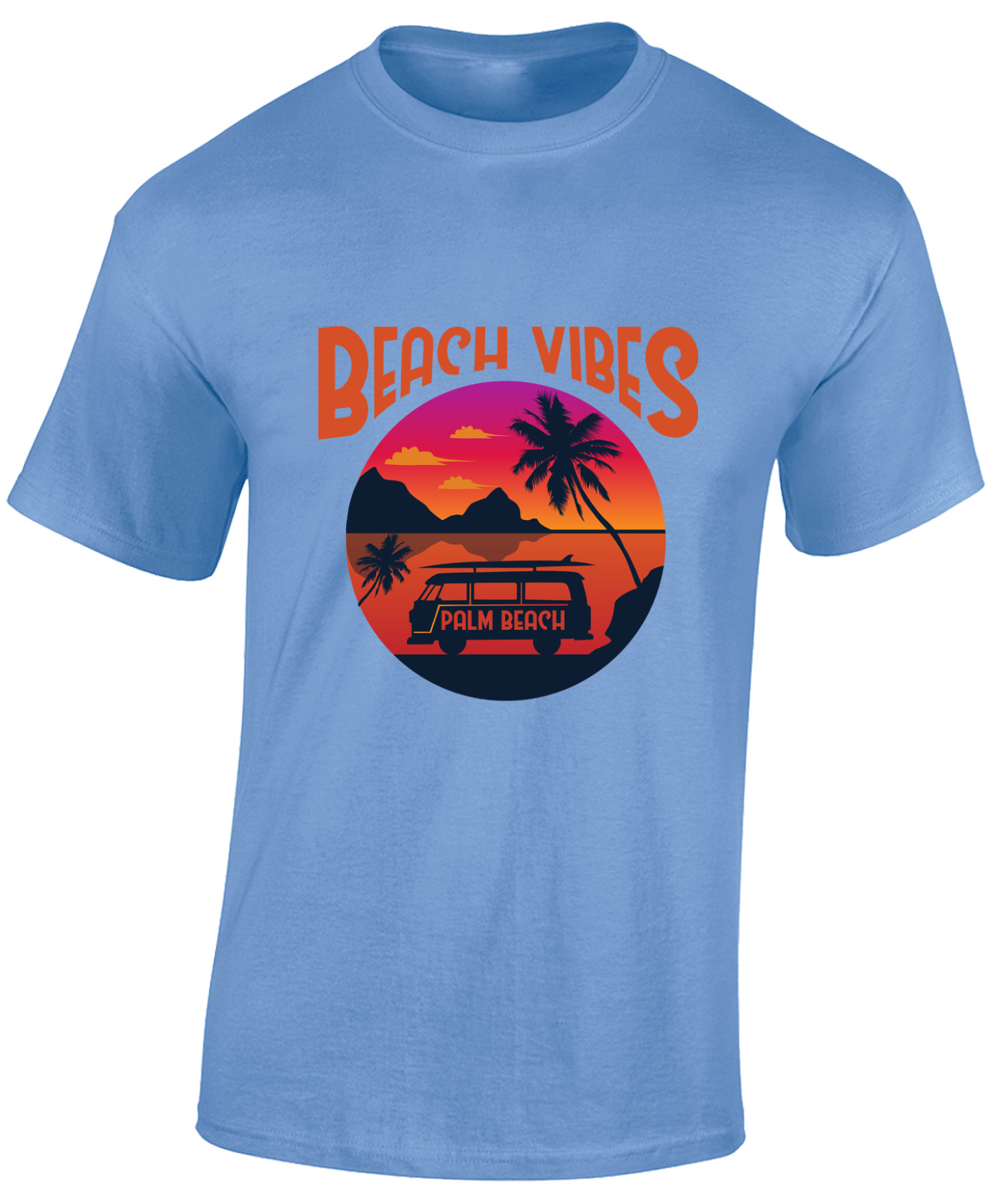 BEACH VIBES MENS T SHIRT SUMMER HOLIDAY CASUAL CLOTHING FASHION GIFT TOP gallery